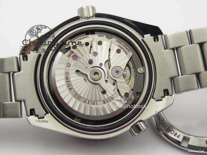 0308 Planet Ocean SS Bp Maker 45mm Black Bezel On SS Bracelet A OnTrend 8218